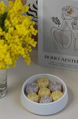 Set "Plato con peonías"