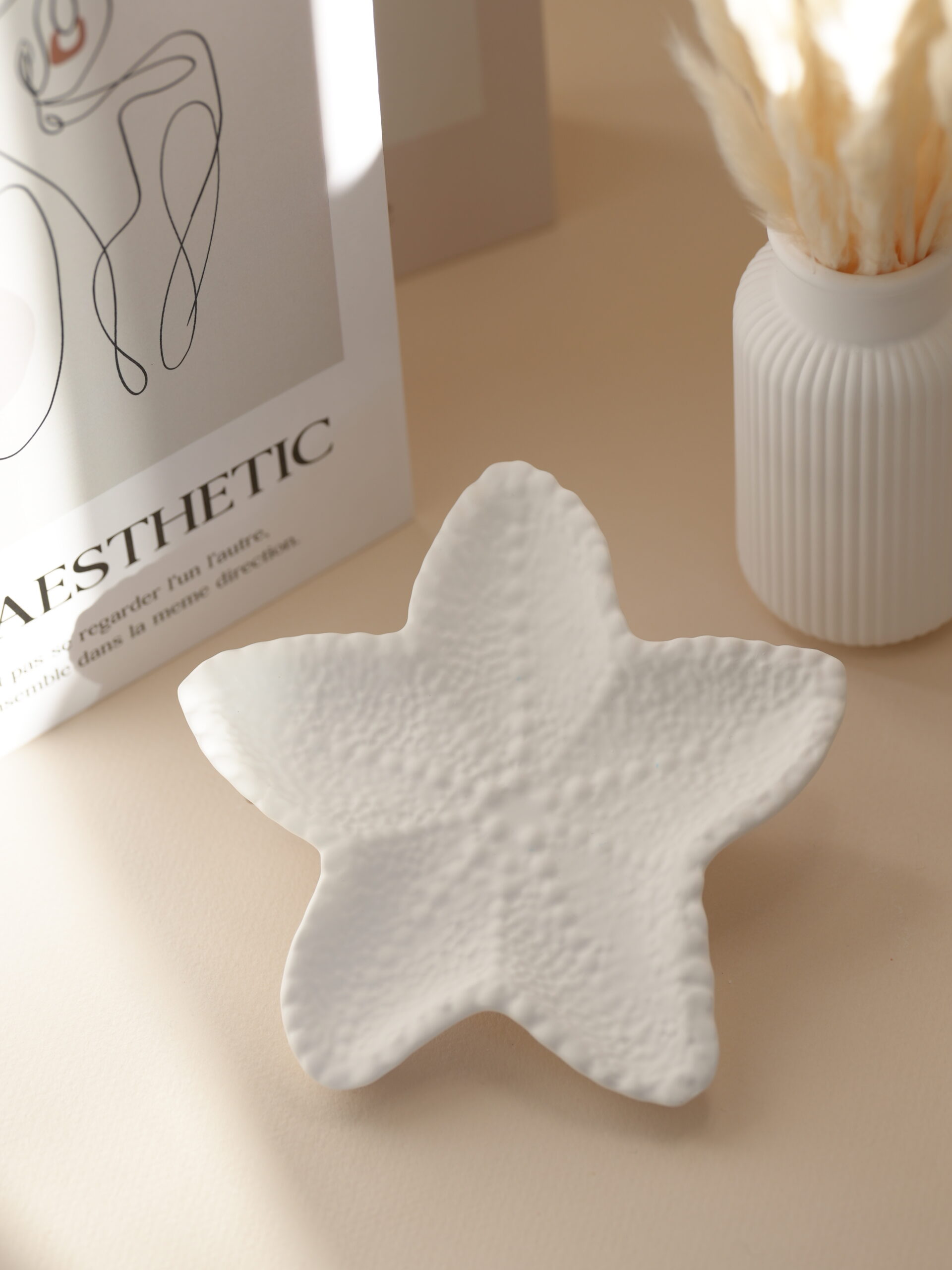 Platito de yeso "Estrella de mar"